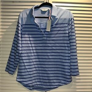 Vineyard Vines Blue Striped‎ tunic women’s S NWT